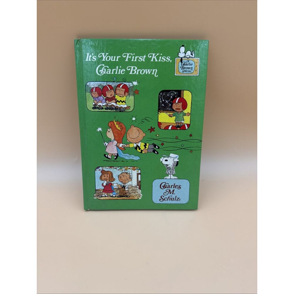 It’s Your First Kiss, Charlie Brown, Hardcover FIRST PRINTING-Library Edition
